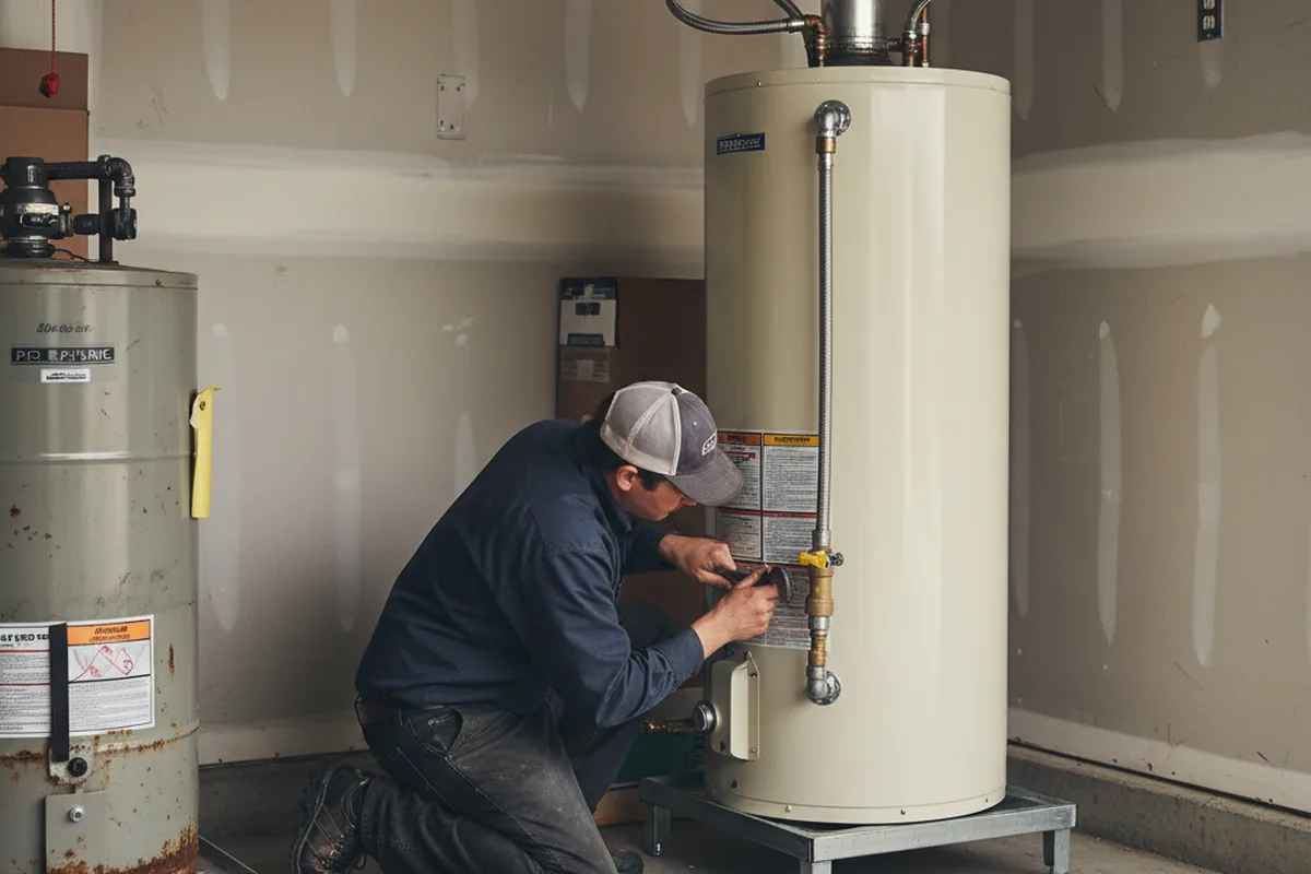 Water heater and shutoff valve replacement in Suisun City